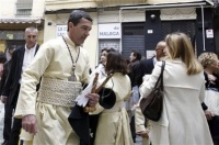 Antonio Banderas en las calles de Málaga como uno más